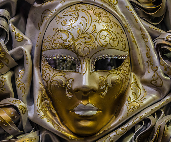 A carnival mask